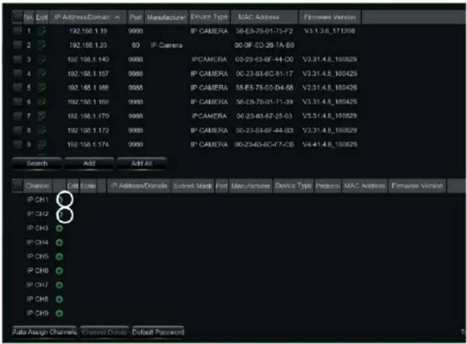 GROTHE NVR 1098/326P - IP CHANNEL CONFIGURATION - 1