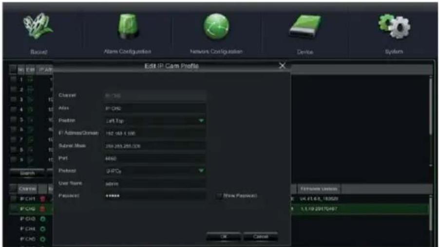 GROTHE NVR 1098/326P - To continue manually adding IP cameras: - 6