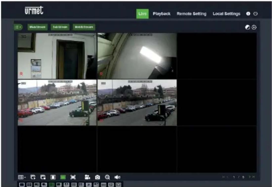 GROTHE NVR 1098/324P - Viewing from a PC browser - 3