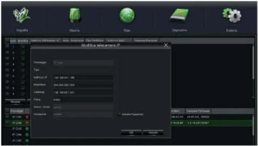 GROTHE NVR 1098/324P - CONFIGURAZIONE CANALI IP - 8