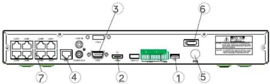 GROTHE NVR 1098/332 - HDD housing's rear panel - 1