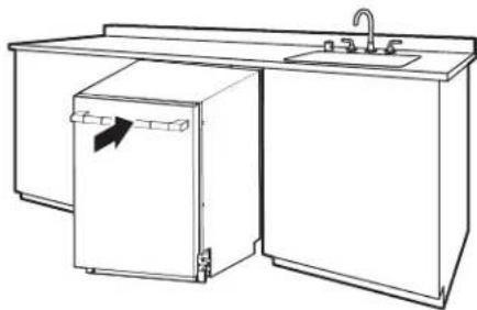 JENN-AIR JDAF5924RX - Placer le lave-vaisselle à son emplacement ler final - 1