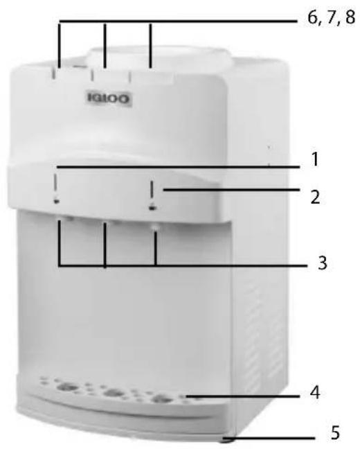 Igloo IWCTT353CRHWH - PIEZAS Y ENSAMBLAJE - 1