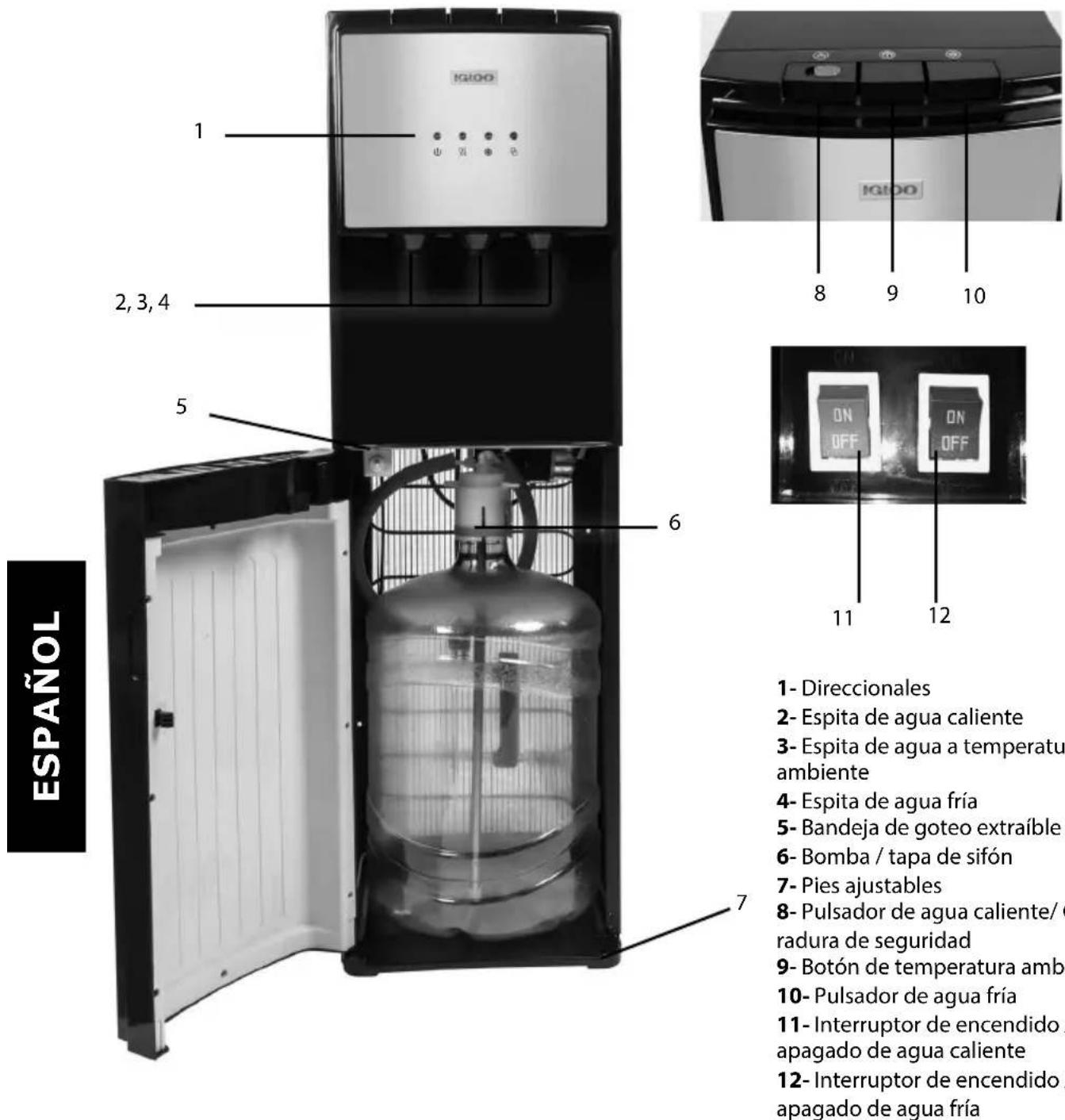 Igloo IWCBL353CRHBKS - PIEZAS Y ENSAMBLAJE - 1