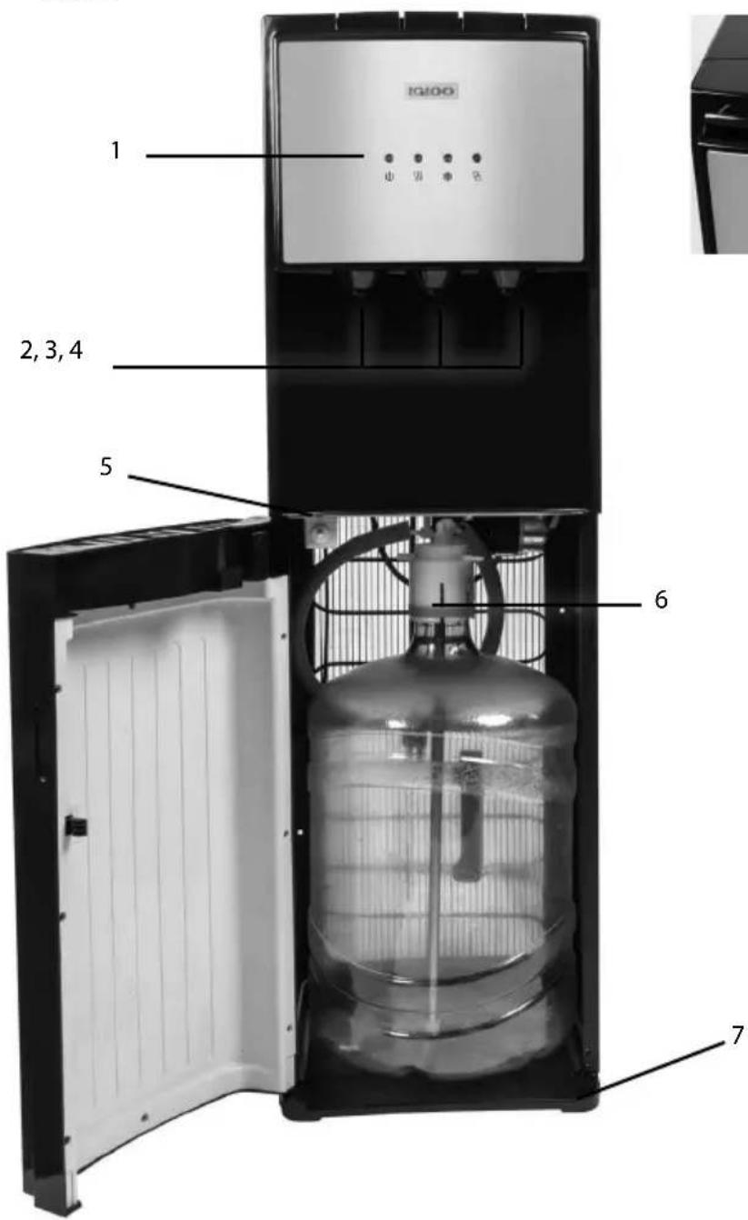 Igloo IWCBL353CRHBKS - PARTS & ASSEMBLY - 1
