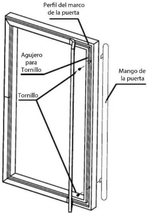 Igloo IBC41SS - MONTAJE DEL MANGO DE LA PUERTA - 1