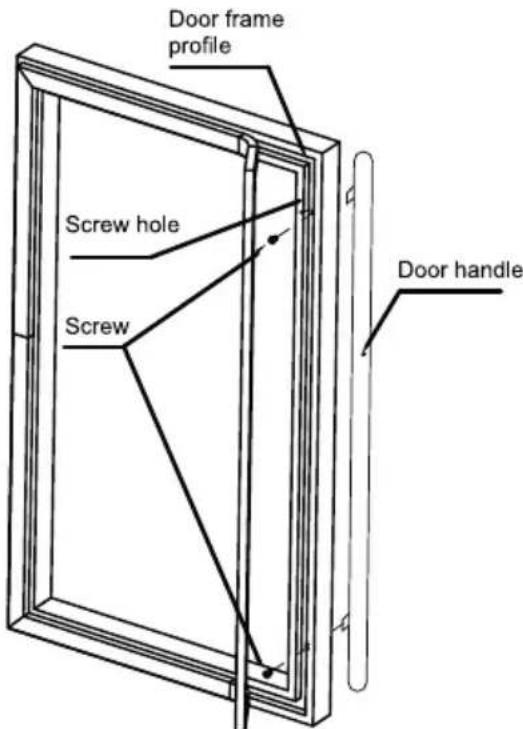 Igloo IBC41SS - ASSEMBLY OF DOOR HANDLE - 1
