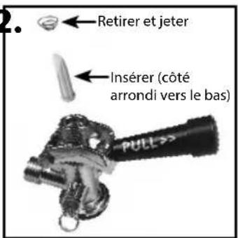 HomeCraft BK49BS - FIXATION DU COUPLEUR À LA TOUR DE ROBINET - 1