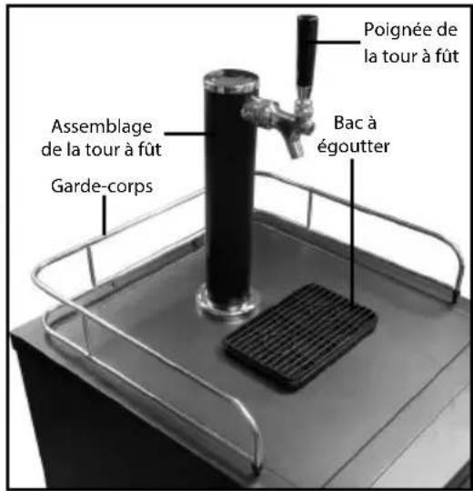 HomeCraft BK49BS - INSTALLER LE GARDE-CORPS / LE PLATEAU D'ÉGOUTTEMENT - 1