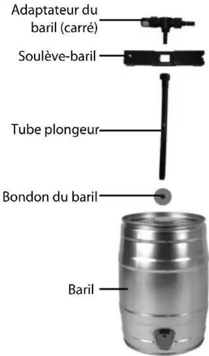 HomeCraft CBD5SS - 5L Barils standards sans pression - 1