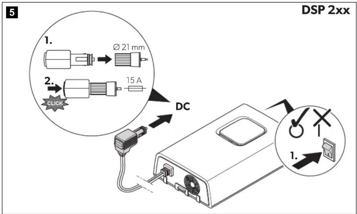 DOMETIC SinePower DSP 212 - Sine wave inverter - 6