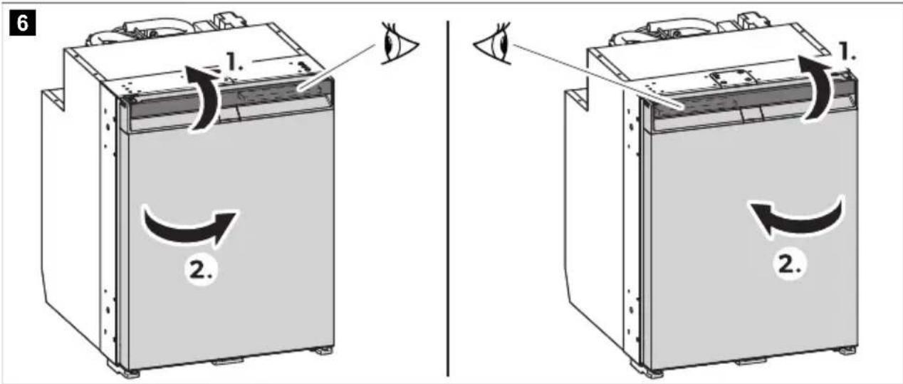 DOMETIC NRX 35S - Ouverture de la porte du réfrigérateur - 2