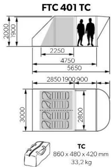 DOMETIC Boracay FTC 301 AIR - TENTS INFALTABLE TENTS - 3