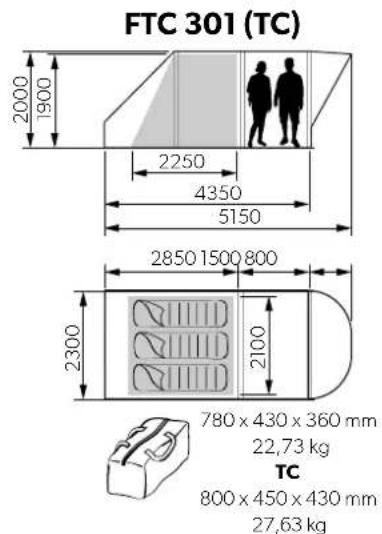 DOMETIC Boracay FTC 301 AIR - TENTS INFALTABLE TENTS - 2