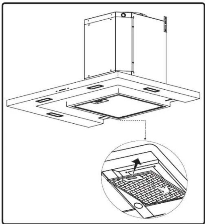 Zephyr ZMO-E30BS - Remplacement des filtres à mailles en aluminium - 1