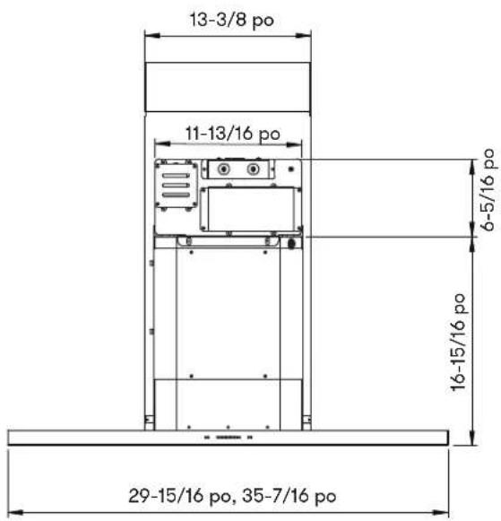 Zephyr ZMO-E30BS - Spécifications de la hotte - 1