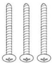 Zephyr ZVO-E30BG - x 1-1/2", wood screws (3) - 1