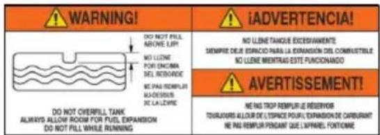 Generac G0077050 - Etiquetas de peligro de repuesto - 2