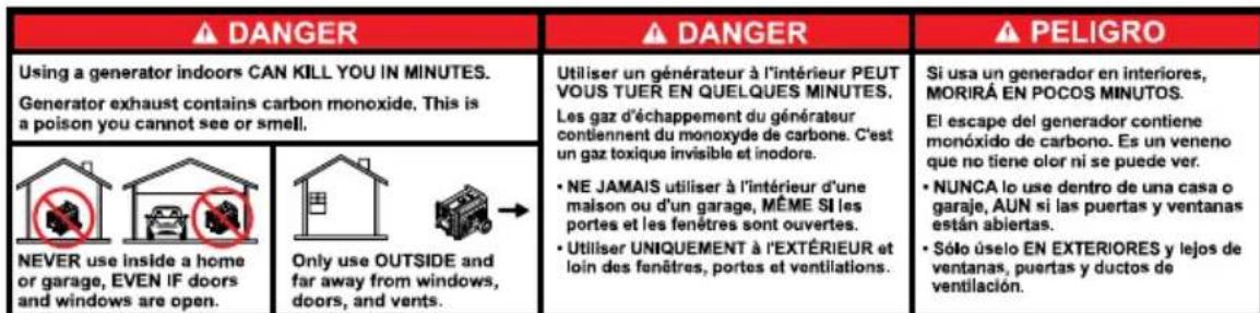 Generac G0089170 - Replacement Hazard Labels - 5