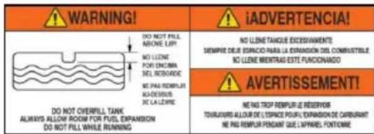 Generac G0089170 - Etiquetas de peligro de repuesto - 2