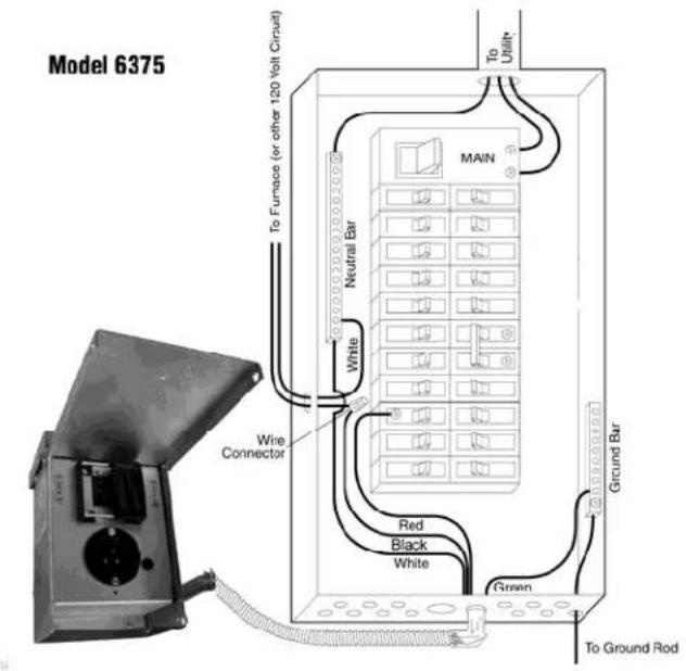 Generac G0063771 - Modelo 6377: Conmutador de transferencia de 2 polos de 30 amperios - 1