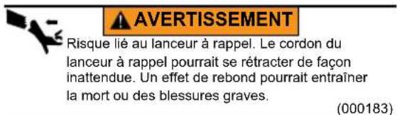 Generac G0080110 - Démarrage des moteurs à essence à lanceur - 1