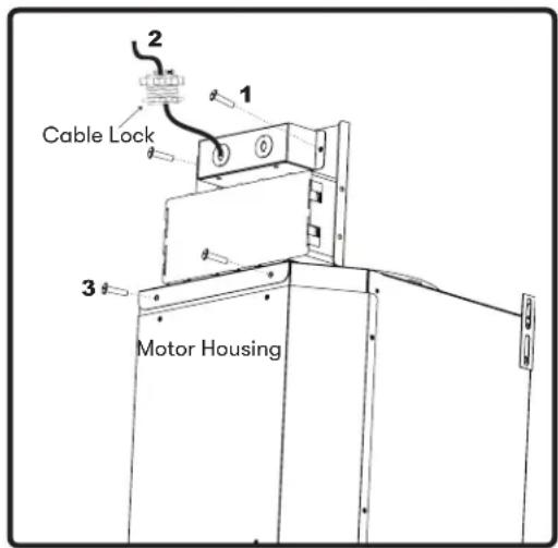 Cable Lock Motor Housing