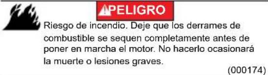 Generac XC3000P - Añadir combustible - 2
