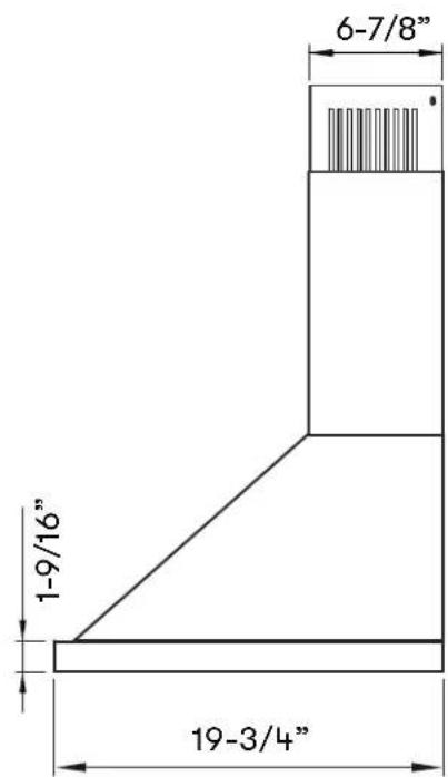 6-7/8" 1-9/16" 19-3/4"