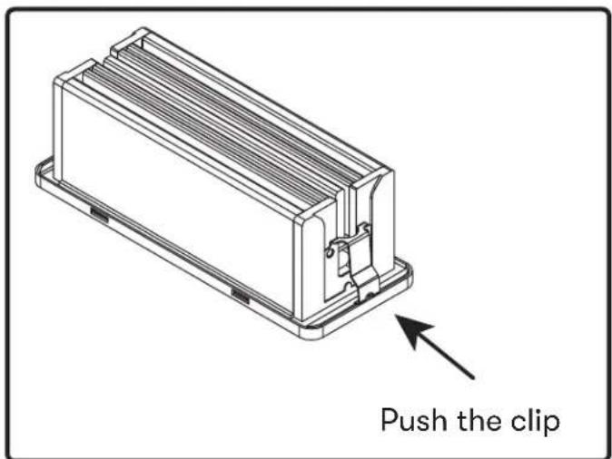 Push the clip