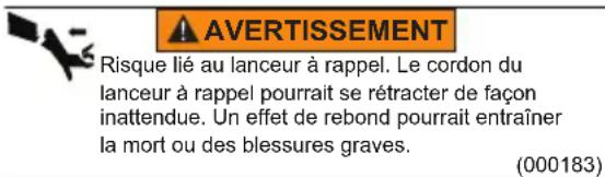 Generac G0077220 - Démarrage des moteurs à démarrage manuel - 1