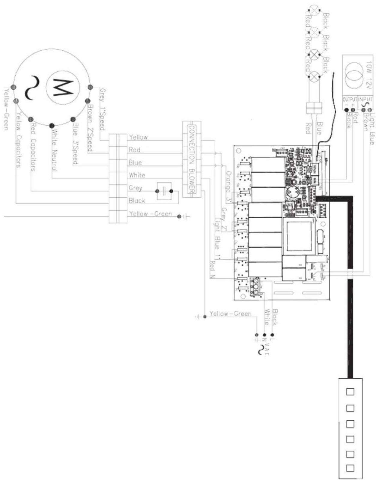 Zephyr DME-E48ASSX - SCHÉMA DU CIRCUIT DE MOTEUR INTERIEUR - 1