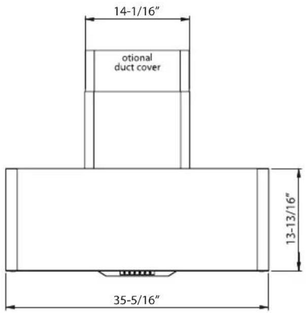 Zephyr DME-E48ASSX - Hood Specifications - 1