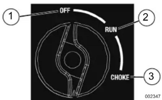Generac G0082511 - Off/Run/Choke Switch - 1