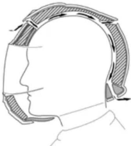 Schuberth C5 - VentilaCiÓN 5 - aireaCiÓN De la CaBeZa - 1