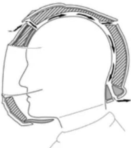 Schuberth C5 - VENTILATION 3 - AÉRATION DE LA TÊTE - 3
