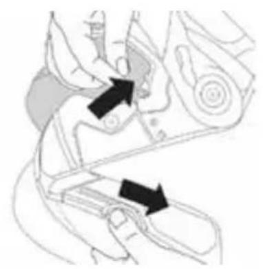 Schuberth C5 - Fitting the sun visor - 3