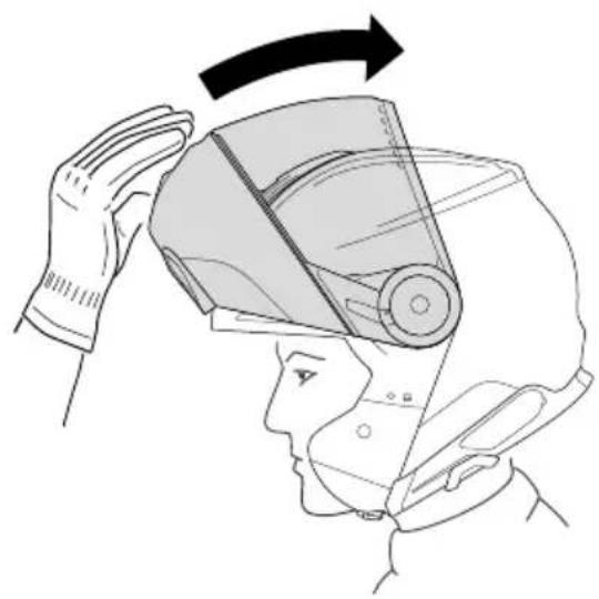 Schuberth C5 - OUVERTURE DE LA MENTONNIÈRE - 2