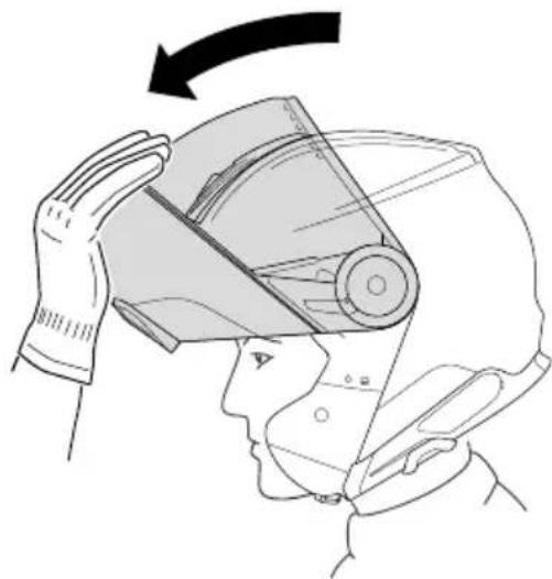 Schuberth C5 - CHIUSURA DELLA MENTONIERA - 1