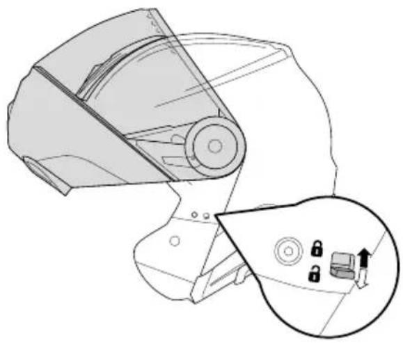 Schuberth C5 - VerrOuiller et DeVerOuiller la MentOnniere - 1