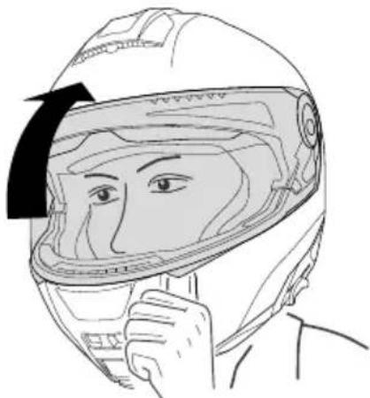 Schuberth C5 - OUVERTURE DE LA VISIÈRE - 1