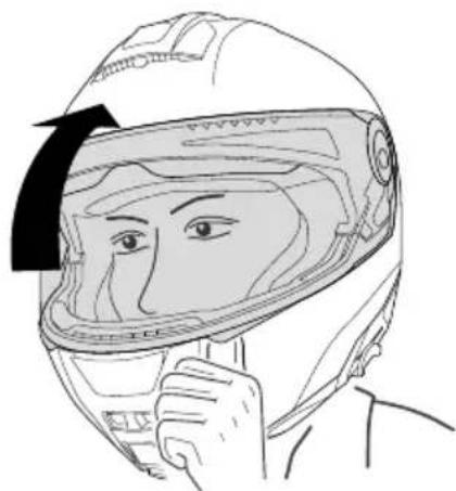 Schuberth C5 - APERTURA DELLA VISIERA - 1