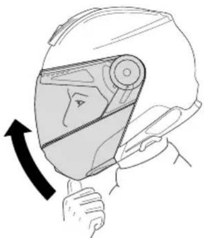Schuberth C5 - OUVERTURE DE LA MENTONNIÈRE - 1