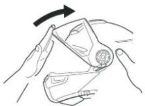 Schuberth E1 - Installing the face shield - 1