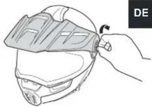 Schuberth E1 - EINSTELLEN DER SCHIRMPOSITION - 2