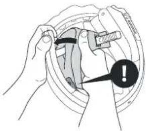 Schuberth E1 - MONTAGE DES COUSSINETS DE CONFORT DES JOUES - 3