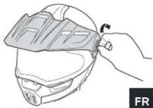 Schuberth E1 - RÉGLAGE DE LA POSITION DE L'ÉCRAN - 3