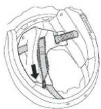 Schuberth E1 - DÉMONTAGE DES COUSSINETS DE CONFORT DES JOUES - 1