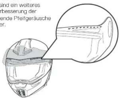 Schuberth E1 - Visierturbulatoren - 1