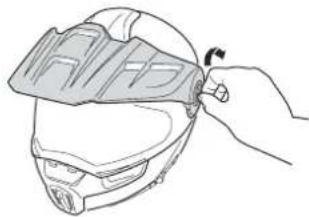 Schuberth E1 - AJUSTE DE LA POSICIÓN DEL VISOR - 3